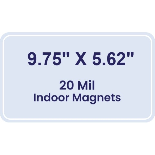 Magnet - 9.75x5.62 Round Corners - 20 mil