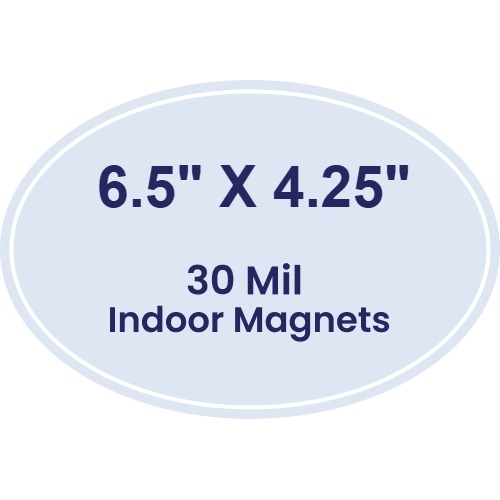 Magnet - Oval Shape (6.5x4.25) - 30 Mil