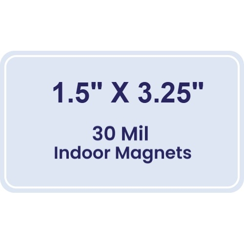 Magnet- 1.5x3.25 Round Corners - 30 Mil