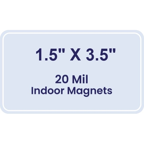 Magnet- 1.5x3.5 Round Corners - 20 mil