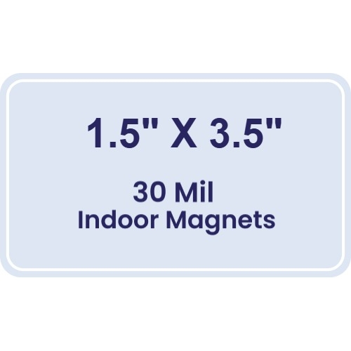 Magnet- 1.5x3.5 Round Corners - 30 Mil