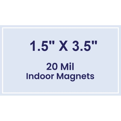 Magnet- 1.5x3.5 Square Corners - 20 Mil