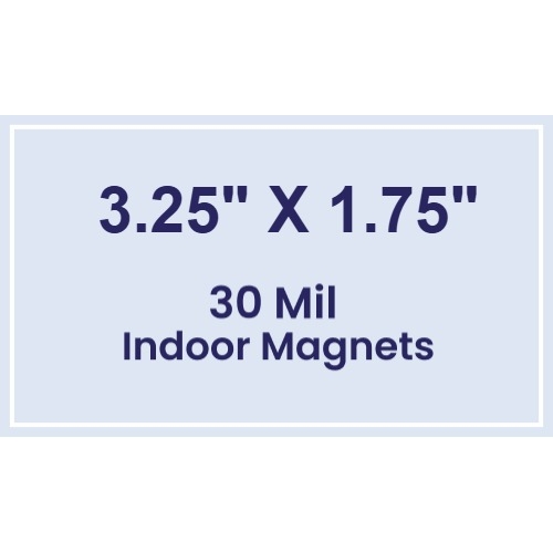 Magnet- 3.25x1.75 Square Corners - 30 Mil