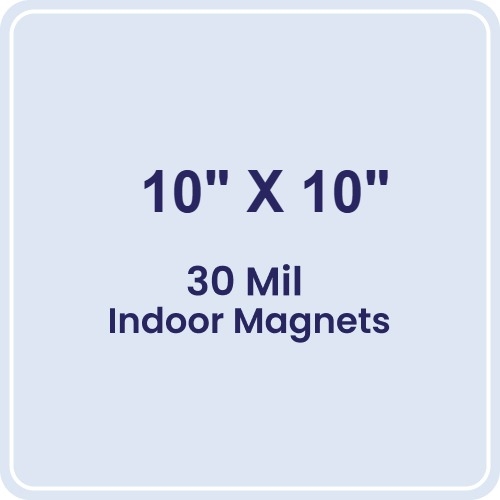Magnet - 10x10 Round Corners - 30 Mil
