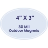 4x3 Outdoor Oval Magnets - 30 Mil
