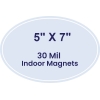 5x7 Indoor Oval Magnets - 30 Mil