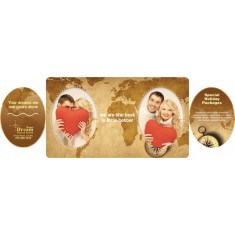 7x4 Picture Frame Double Punch Full Color Magnets 20 mil