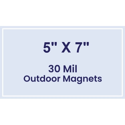 5x7 Square Corners Outdoor Magnets - 30 Mil