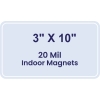 3x10 Round Corners Indoor Magnets - 20 Mil