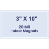 3x10 Square Corners Indoor Magnets - 20 Mil