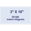 3x10 Square Corners Indoor Magnets - 30 Mil