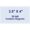 3.5x4 Square Corners Outdoor Magnets - 30 Mil