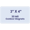 3x4 Round Corners Outdoor Magnets - 30 Mil