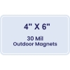 4x6 Round Corners Outdoor Magnets - 30 Mil