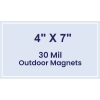 4x7 Square Corners Outdoor Magnets - 30 Mil