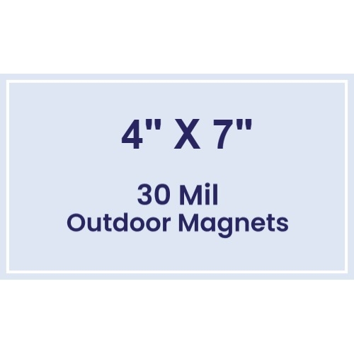 4x7 Square Corners Outdoor Magnets - 30 Mil