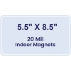 5.5x8.5 Round Corners Indoor Magnets - 20 Mil
