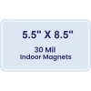 5.5x8.5 Round Corners Indoor Magnets - 30 Mil