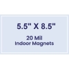 5.5x8.5 Square Corners Indoor Magnets - 20 Mil
