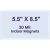 5.5x8.5 Square Corners Indoor Magnets - 30 Mil