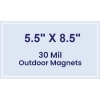 5.5x8.5 Square Corners Outdoor Magnets - 30 Mil
