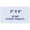 5x6 Round Corners Outdoor Magnets - 30 Mil