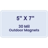 5x7 Round Corners Outdoor Magnets - 30 Mil