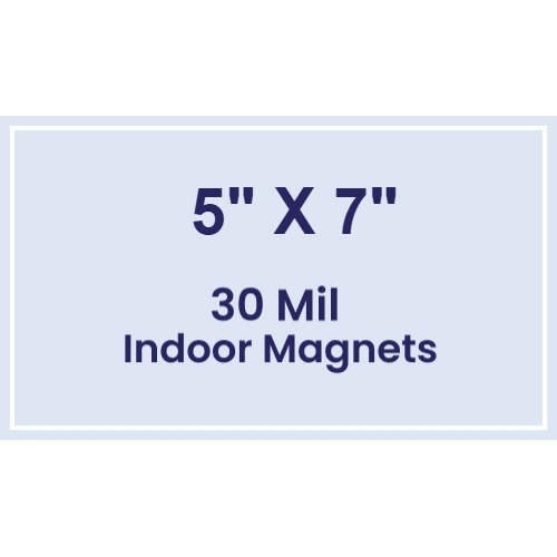 5x7 Square Corners Indoor Magnets - 30 Mil