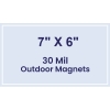 7x6 Square Corners Outdoor Magnets - 30 Mil