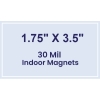 1.75x3.5 Square Corners Indoor Magnets - 30 Mil