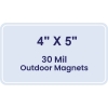 4x5 Round Corners Outdoor Magnets - 30 Mil