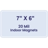 7x6 Round Corners Indoor Magnets - 20 Mil