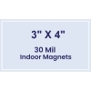 3x4 Square Corners Indoor Magnets - 30 Mil