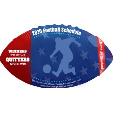 7x4 in One Team Miami Dolphins Football Schedule Election Football Shape Magnets Outdoor Safe 30 Mil