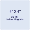 4x4 Round Corners Indoor Magnets - 30 Mil