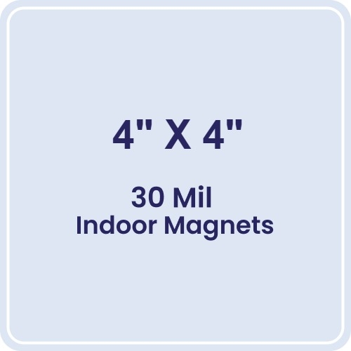 4x4 Round Corners Indoor Magnets - 30 Mil