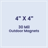 4x4 Square Corners Outdoor Magnets - 30 Mil
