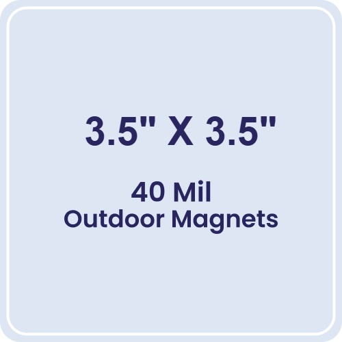 Magnet - 3.5x3.5 Round Corners - 40 Mil Outdoor