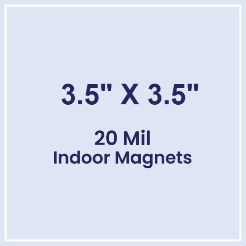 Magnet - 3.5x3.5 Square Corners - 20 Mil