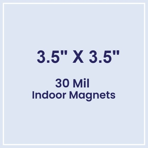 Magnet - 3.5x3.5 Square Corners - 30 Mil