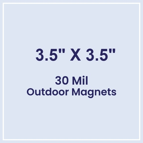 Magnet - 3.5x3.5 Square Corners - 30 Mil Outdoor