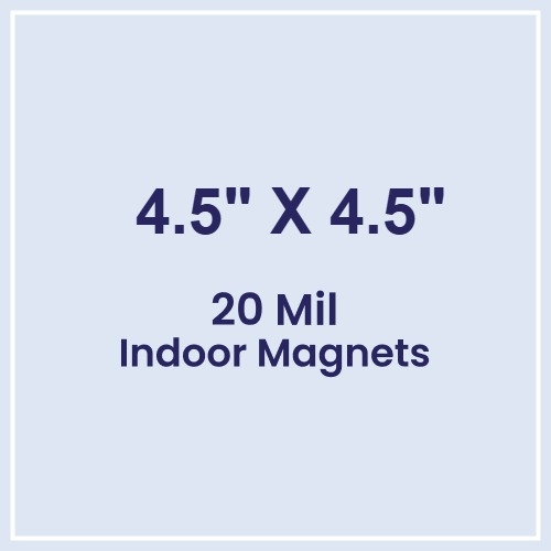 Magnet - 4.5x4.5 Square Corners - 20 Mil