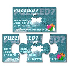 Magnet - 3-Piece Puzzle Shape (3.5x2) - 30 Mil - Outdoor Safe