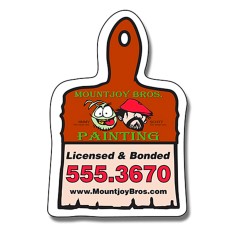 Magnet - Paint Brush Shape (2.38x3.5) - 30 Mil - Outdoor Safe