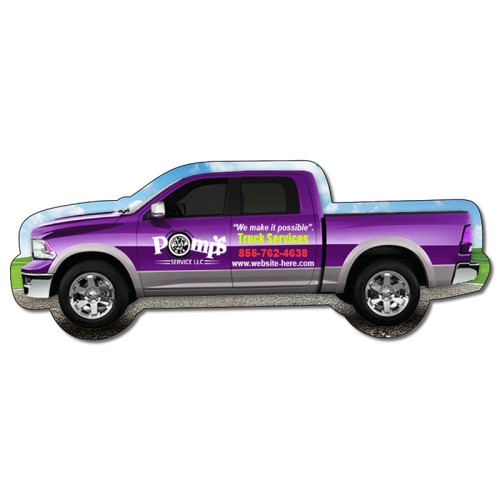 Magnet - Pickup Truck Shape (5.13x1.9) - 20 Mil