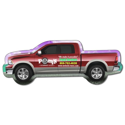 Magnet - Pickup Truck Shape (5.13x1.9) - 30 Mil - Outdoor Safe