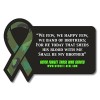 Magnet - Rectangle with Awareness Ribbon Side (3.56x2.45) - 20 Mil