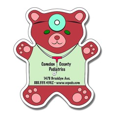 Magnet - Teddy Bear Shape (4x4.63) - 30 Mil - Outdoor Safe