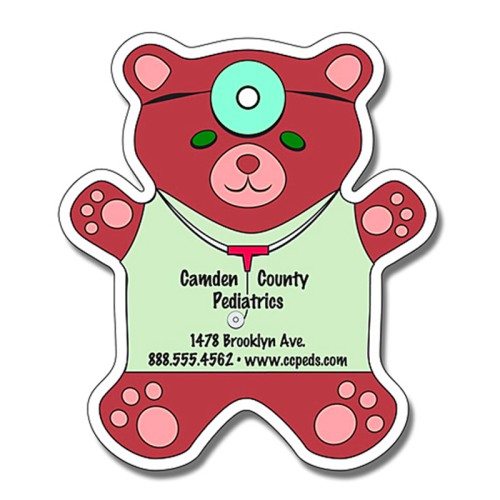 Magnet - Teddy Bear Shape (4x4.63) - 30 Mil - Outdoor Safe