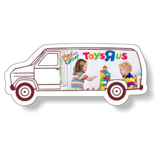 Magnet - Van Shape (4.13x1.88 - Left Facing) - 20 mil